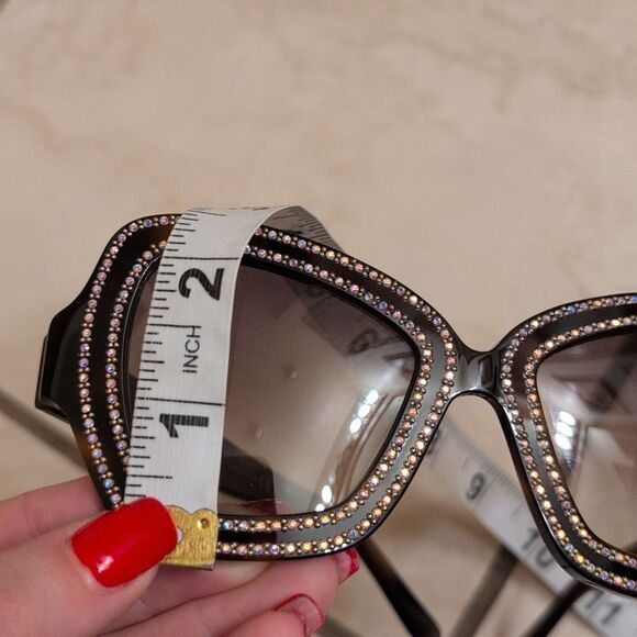 Rare Céline CL4067IS Wayfarer Sunglasses Rhinestone Brown Tortoiseshell main image 5